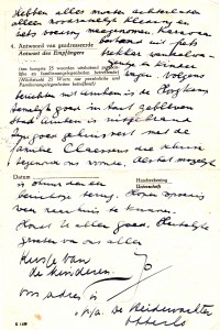 Brief aankomst Otterlo 24.9.1944 (2)