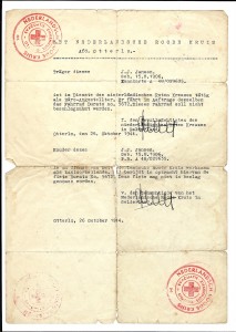 Brief Rode Kruis (vrijstelling fiets)
